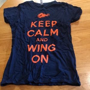 Keep Calm and Carry On Blue Shirt